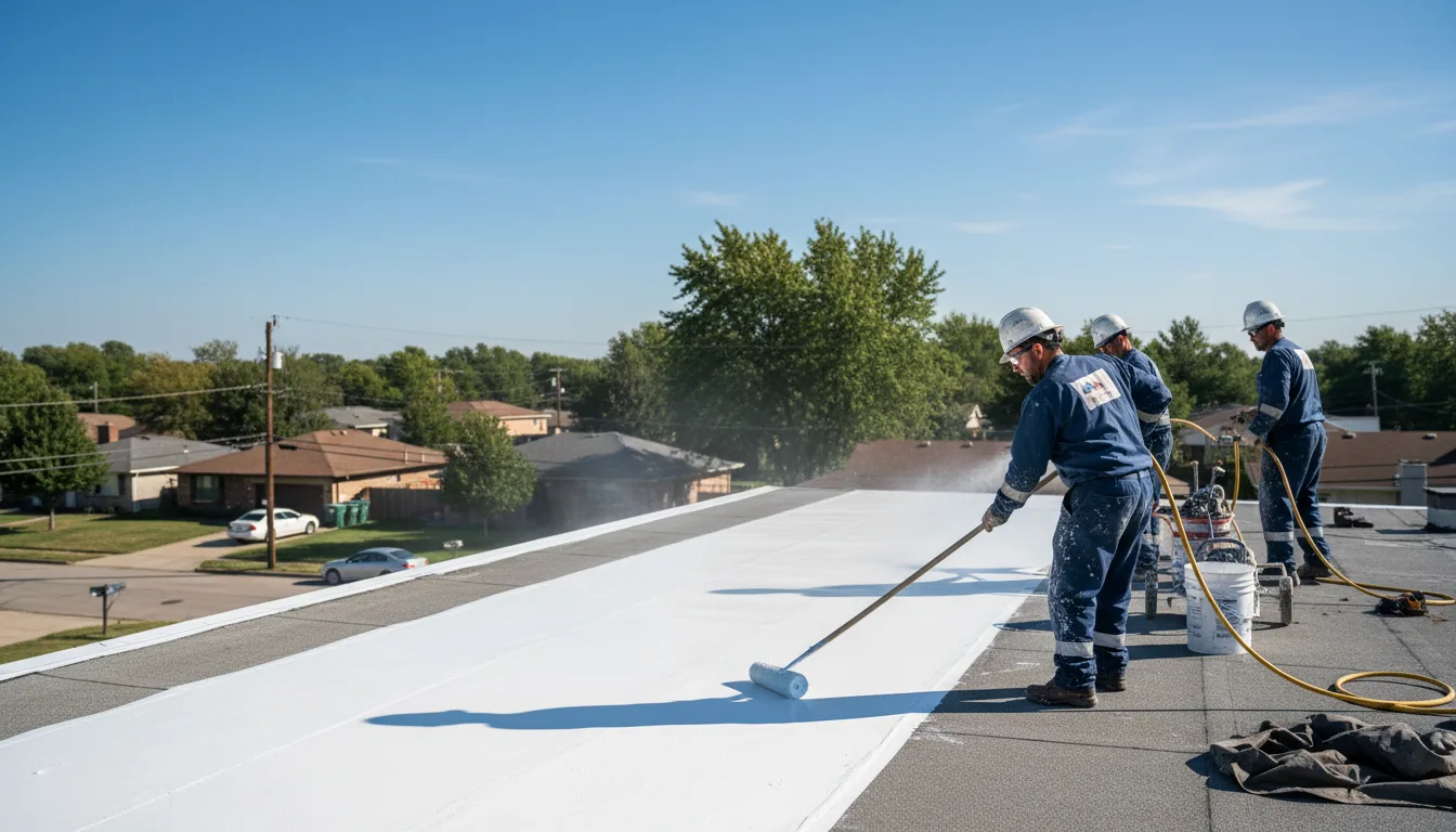Commercial roof coating in Troy, NY near me